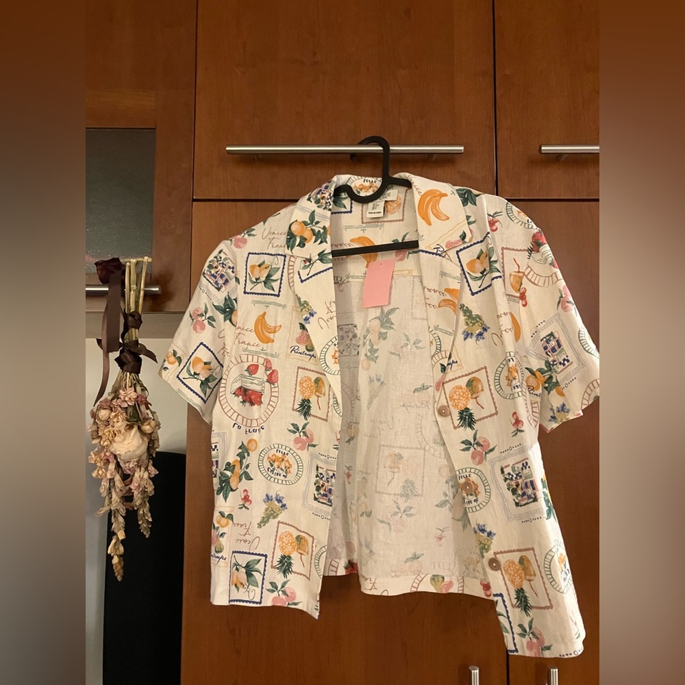 Rachel Zoe Multicolor Floral Print Shirt and Pants (set)